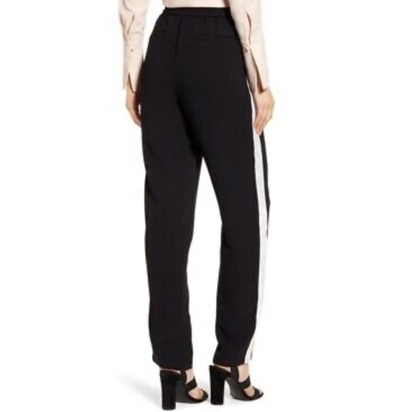 Chelsea28 | Size 6 | Black Track Pants | White Stripe - Picture 2 of 5